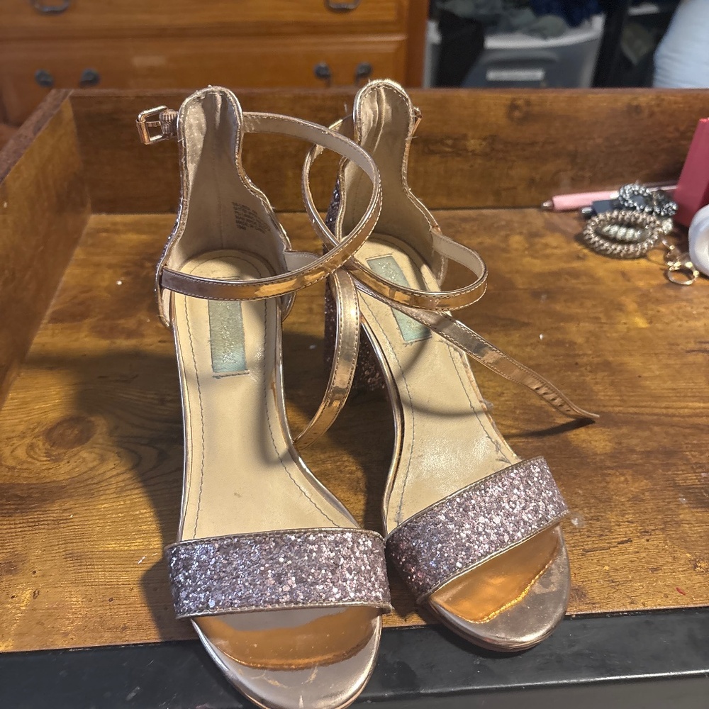 Betsey Johnson sparkly heels